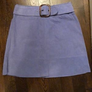 New, snakeskin print, suede, Anthropologie skirt